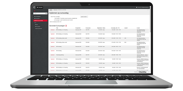 Das Kursleiterportal im ChainWise Kursplaner 